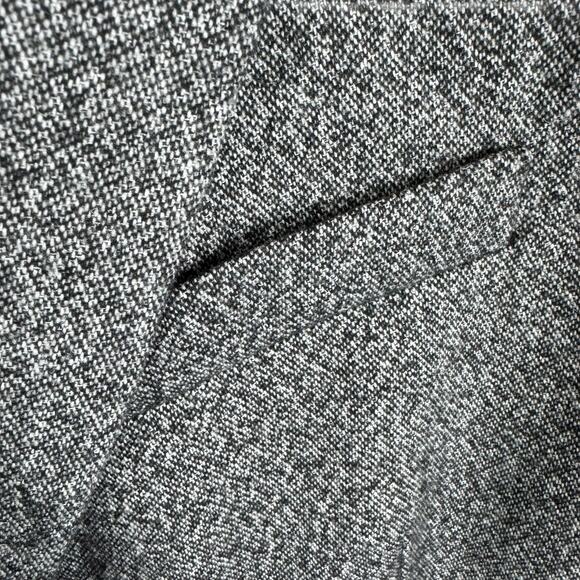 H & M Gray Straight Double Breasted Oversized Lined Buttoned Collared Blazer XL - Picture 3 of 10